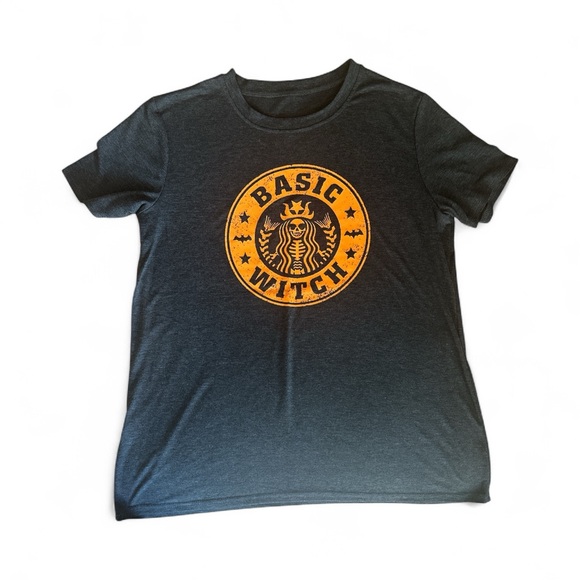 Basic Witch Halloween Graphic Tee - EUC - Picture 1 of 3